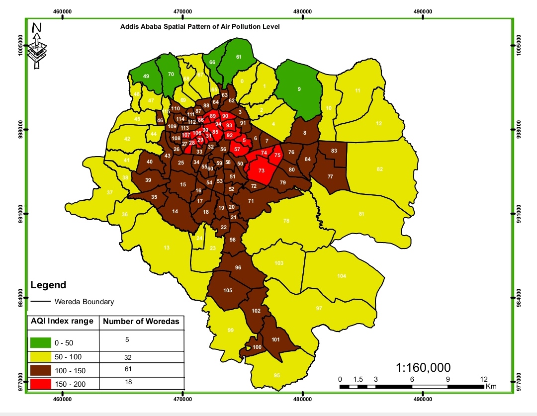 SPATIO-TEMPORAL PATTERNS OF AMBIENT AIR POLLUTION LEVEL IN ADDIS ABABA, ETHIOPIA